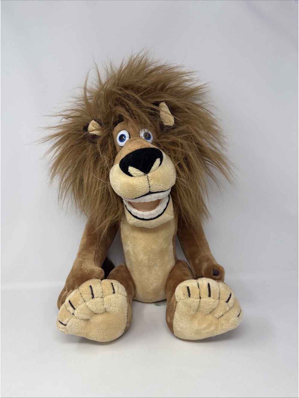 Russ Madagascar Alex the Lion Soft Plush Stuffed Animal 2005 Dreamworks 14"